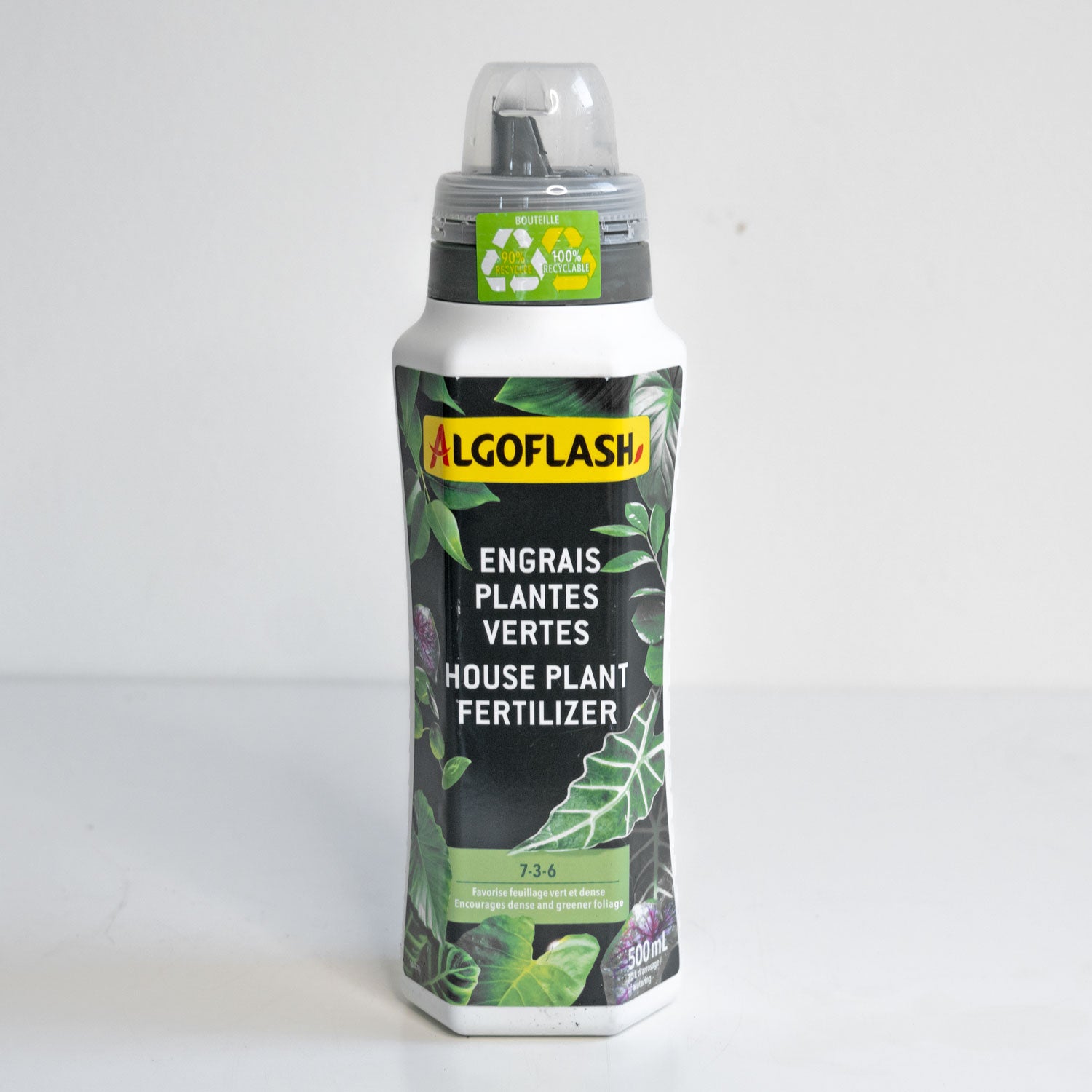 indoor plant fertilizer canada Algoflash Green Plants Fertilizer – Liquid Plant Food for Healthy, Vibrant Indoor Foliage | 500 mL