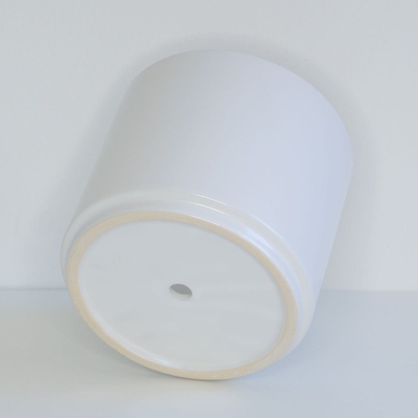 10" Ceramic Pot White (no saucer)