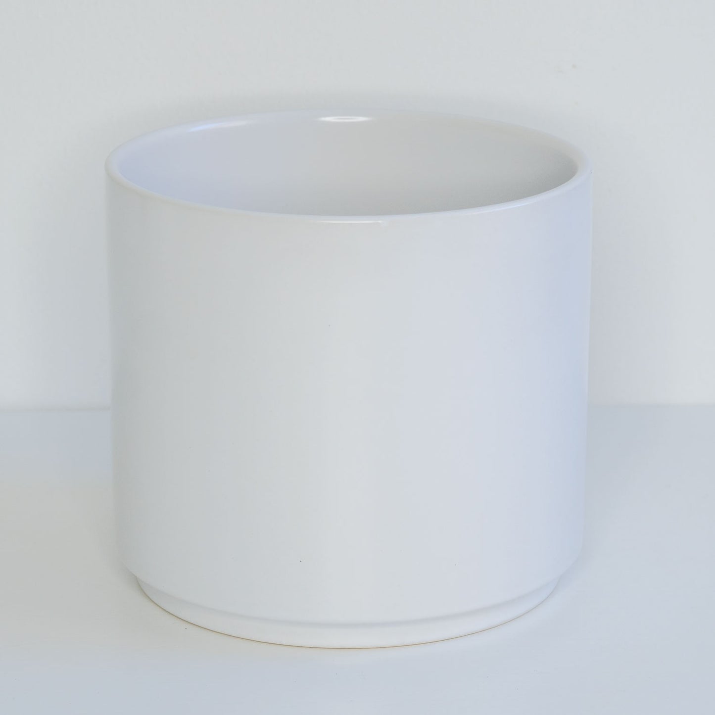 10" Ceramic Pot White (no saucer)