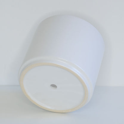 10" Ceramic Pot White (no saucer)